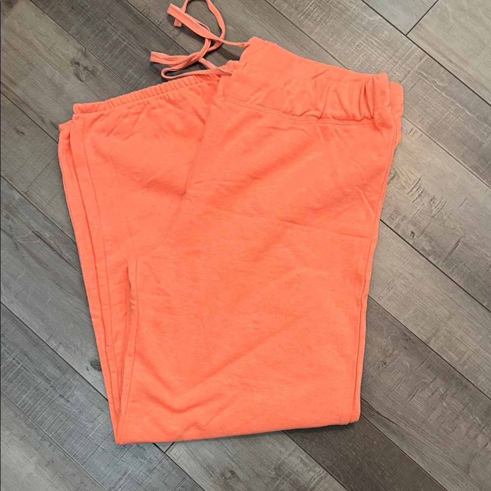 Woman Orange Bottoms